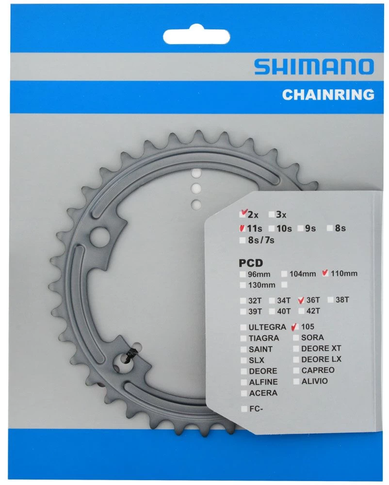 Shimano Chainring For FC-R7000 52/36T Chainring 11-speed | Bike-Discount 2 Shimano Chainring For FC-R7000 52/36T Chainring 11-speed | Bike-Discount - Image 2