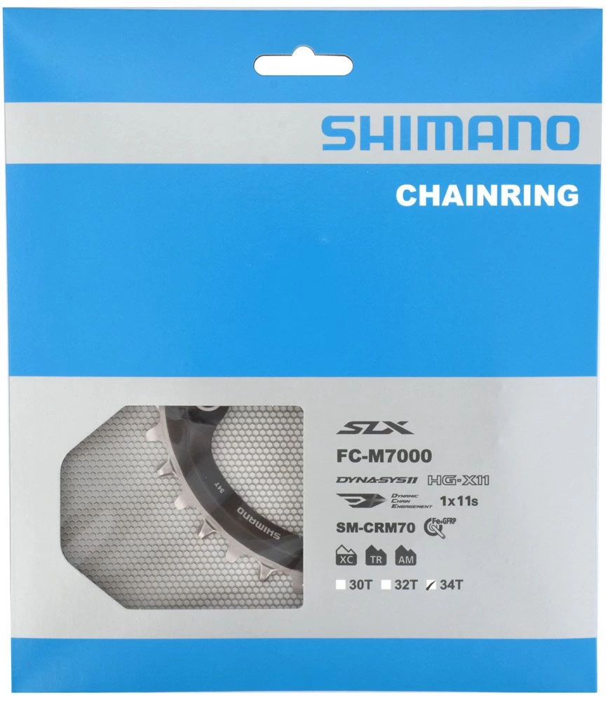 Shimano SLX SM-CRM70 11-speed Chainring For FC-M7000 34T 11-speed | Bike-Discount 4 Shimano SLX SM-CRM70 11-speed Chainring For FC-M7000 34T 11-speed | Bike-Discount - Image 4