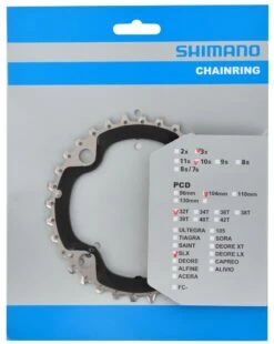 Shimano SLX Chainring For FC-M670 42/32/24T 10-speed | Bike-Discount -Shimano Riding DSC 1514 1280x1280