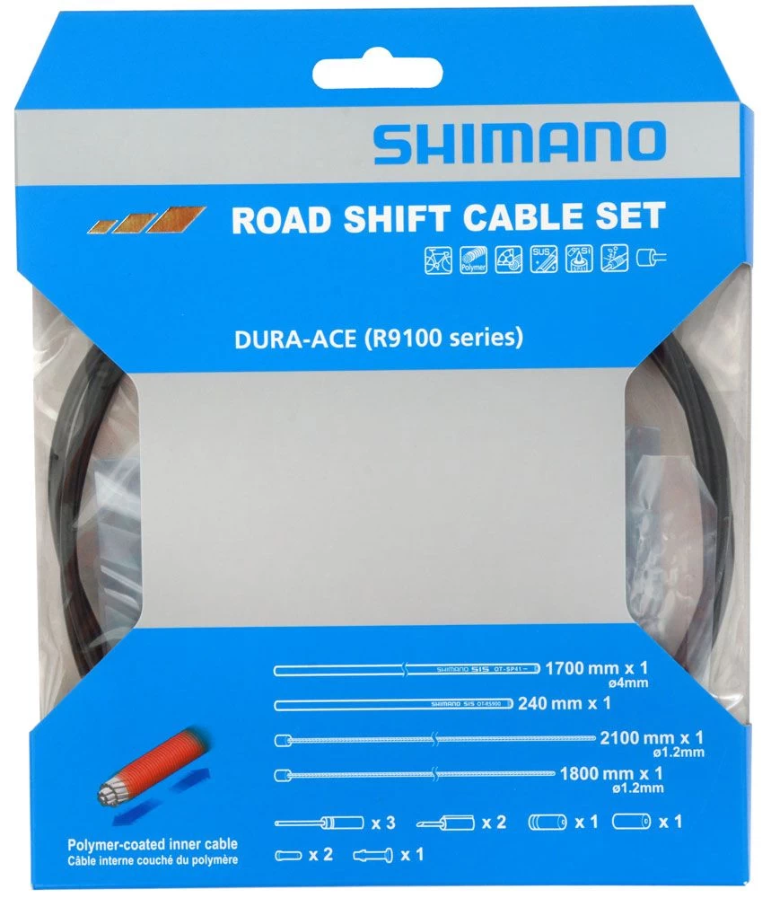 Shimano OT-SP41+OT-RS900 Polymer Shift Cable Set For R9100/R8000 Gear Cable Sets | Bike-Discount 1 Shimano OT-SP41+OT-RS900 Polymer Shift Cable Set For R9100/R8000 Gear Cable Sets | Bike-Discount