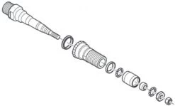 Shimano Pedal Axle Complete For PD-R540/PD-RS500 Pedals - Accessories | Bike-Discount -Shimano Riding Pedalachse komplett PD R540 c 1280x1280