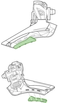 Shimano Skid Plate For FD-R9100 Front Derailleur Front Derailleur Accessories | Bike-Discount -Shimano Riding Schutzplatte DuraAce 3 1280x1280