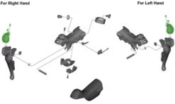 Shimano 105 ST-5800 Name Plate Gear Shift Lever Spare Parts | Bike-Discount -Shimano Riding Shimano 105 ST 5800 Namensschild 1280x1280