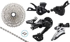 Shimano DEORE M5100 2x11-speed Upgrade Kit 11-42 I-Spec EV MTB Group Sets | Bike-Discount