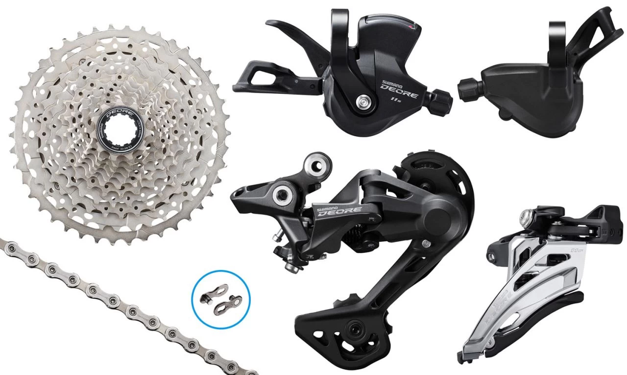 Shimano DEORE M5100/M4120 2x11-speed Upgrade Kit 11-42 MTB Group Sets | Bike-Discount 1 Shimano DEORE M5100/M4120 2x11-speed Upgrade Kit 11-42 MTB Group Sets | Bike-Discount