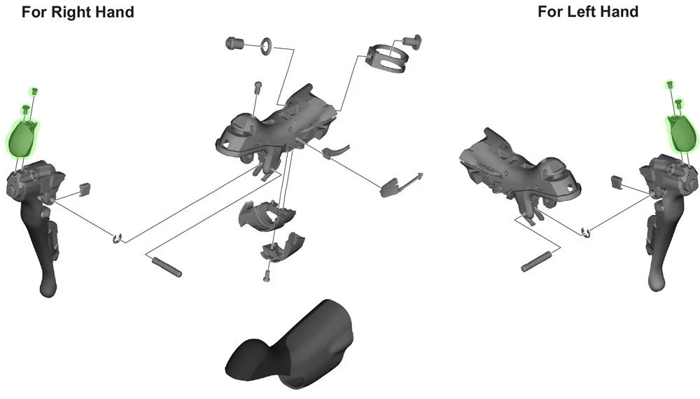 Shimano Dura-Ace 9001 STI Lever Name Plate And Fixing Screws 4 Shimano Dura-Ace 9001 STI Lever Name Plate And Fixing Screws - Image 4