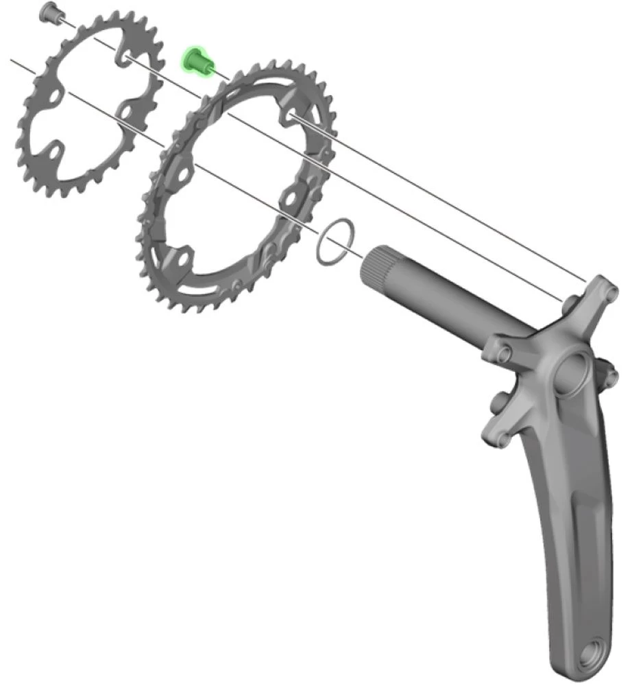 Shimano Chainring Bolts For FC-M5100-2/M4100-2 (4 Pieces) Chainring Bolts | Bike-Discount 2 Shimano Chainring Bolts For FC-M5100-2/M4100-2 (4 Pieces) Chainring Bolts | Bike-Discount - Image 2