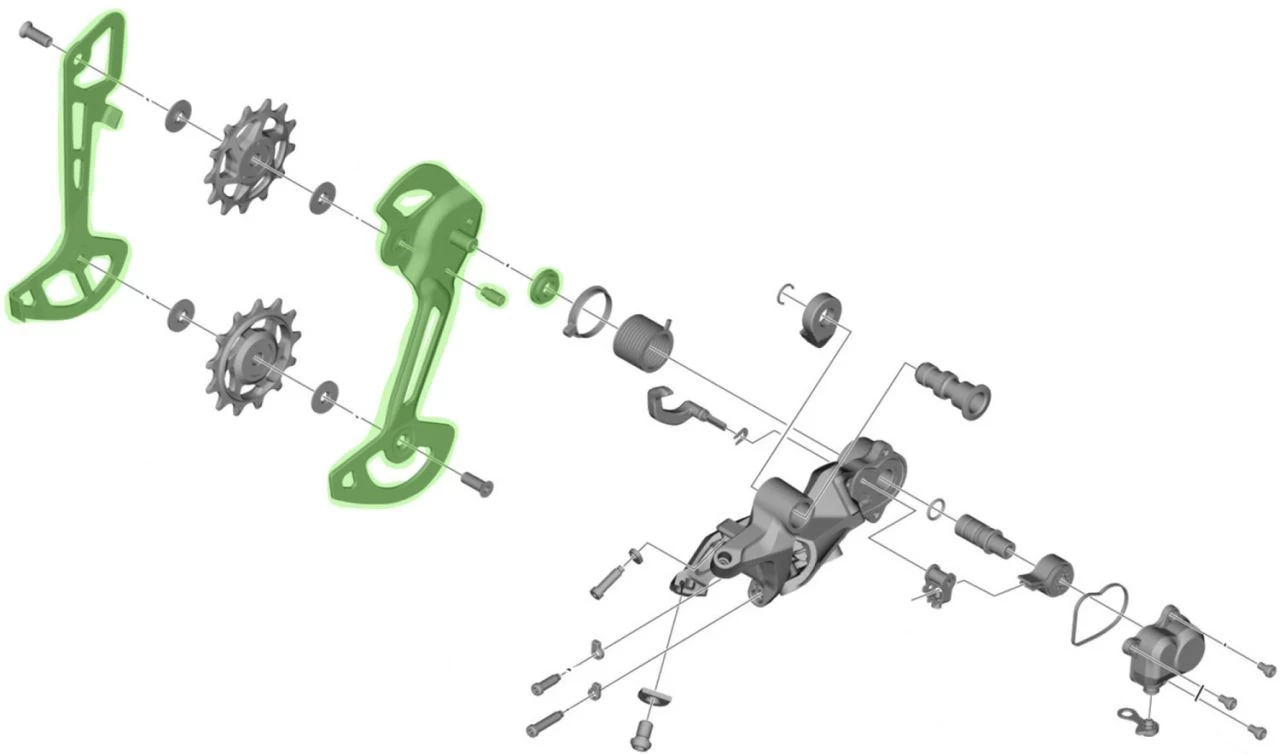 Shimano Plate For RD-M8100 SGS Spare Parts | Bike-Discount 4 Shimano Plate For RD-M8100 SGS Spare Parts | Bike-Discount - Image 4