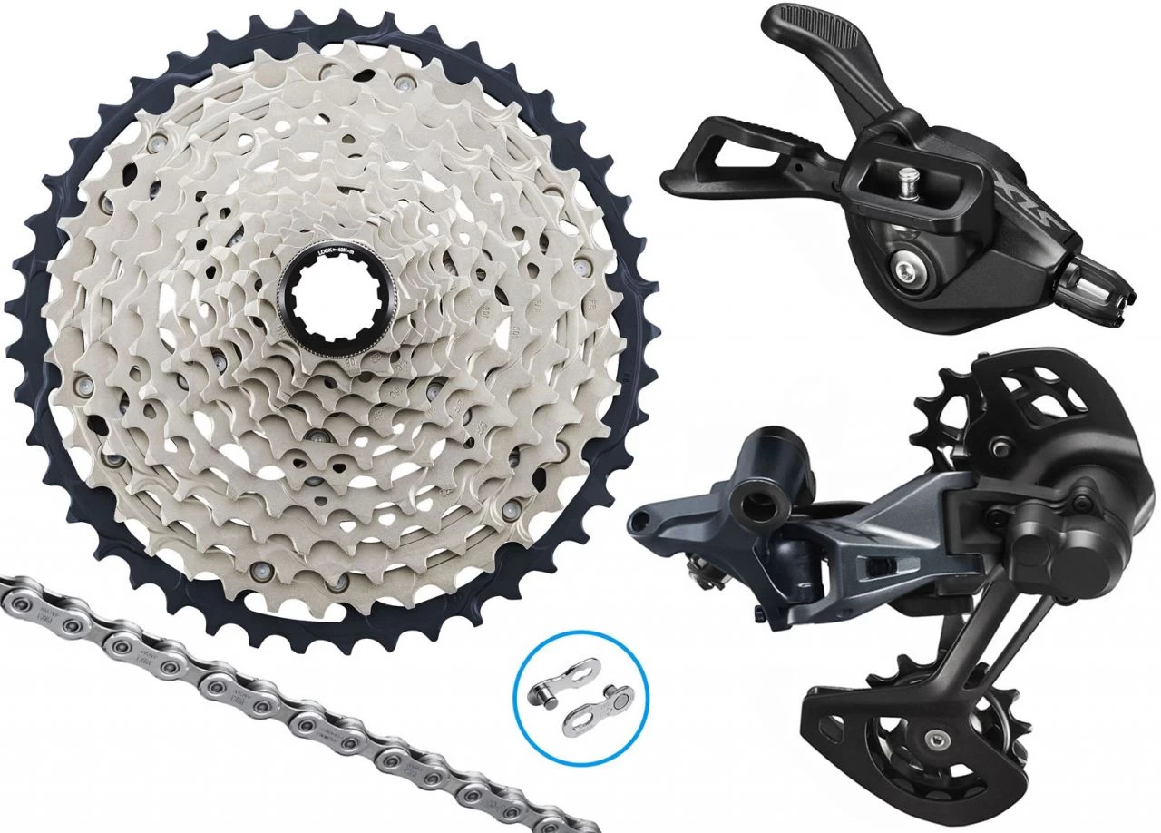 Shimano SLX M7100 1x12-speed Upgrade-Kit 10-45 I-Spec EV MTB Group Sets | Bike-Discount 1 Shimano SLX M7100 1x12-speed Upgrade-Kit 10-45 I-Spec EV MTB Group Sets | Bike-Discount
