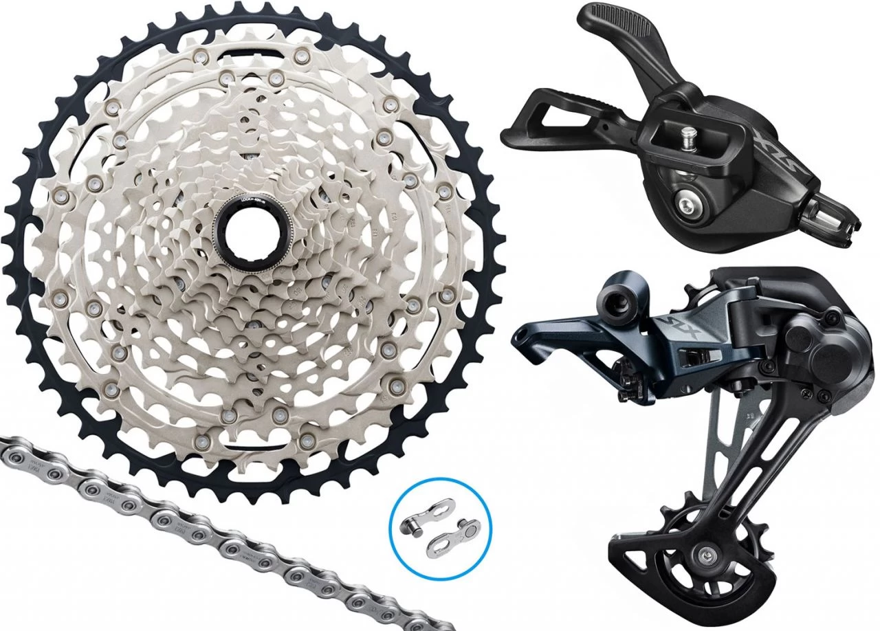 Shimano SLX M7100 1x12-speed Upgrade-Kit 10-51 I-Spec EV MTB Group Sets | Bike-Discount 1 Shimano SLX M7100 1x12-speed Upgrade-Kit 10-51 I-Spec EV MTB Group Sets | Bike-Discount