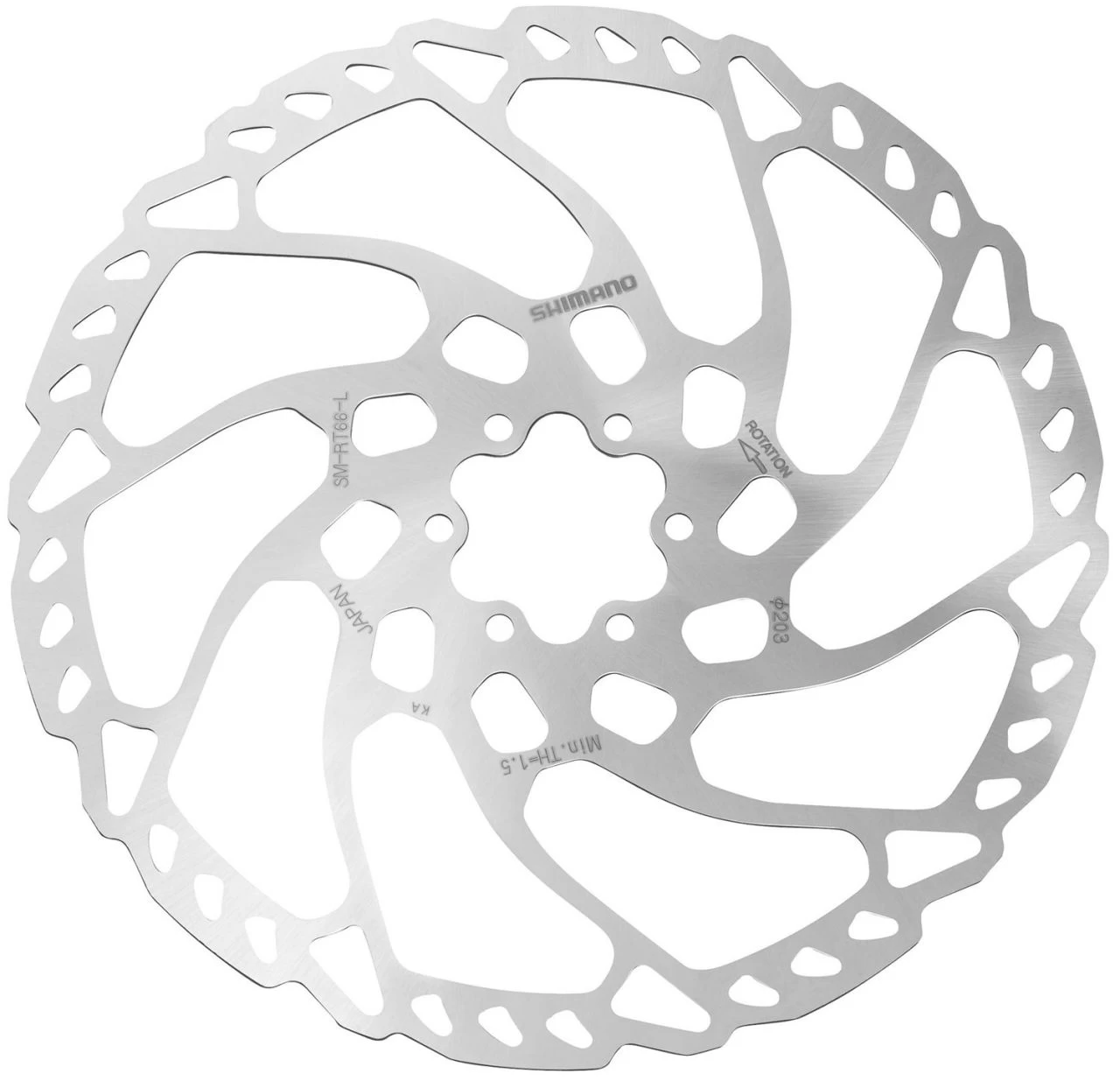 Shimano SM-RT66 6-Bolt Disc Rotor Brake Rotor Discs | Bike-Discount 4 Shimano SM-RT66 6-Bolt Disc Rotor Brake Rotor Discs | Bike-Discount - Image 4