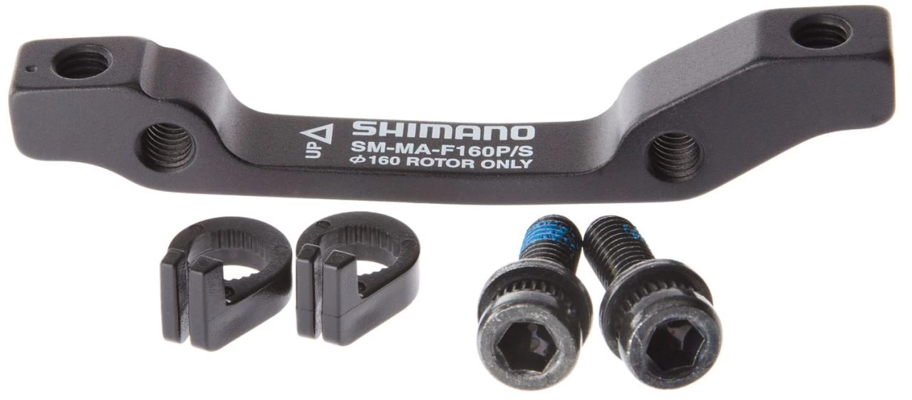 Shimano SM-MA-F160P/S Adapter For Front 160mm Rotor Disc Adaptors | Bike-Discount 1 Shimano SM-MA-F160P/S Adapter For Front 160mm Rotor Disc Adaptors | Bike-Discount