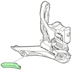 Shimano Skid Plate For FD-9000 Front Derailleur Front Derailleur Accessories | Bike-Discount -Shimano Riding Shimano Schutzplatte fur FD 9000 Umwerfer Y5NF19000 c 1280x1280