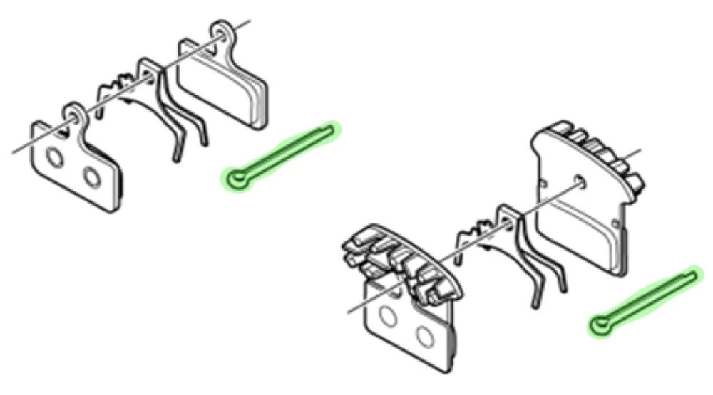 Shimano Split Pin For Disc Brake Pads Accessories | Bike-Discount 2 Shimano Split Pin For Disc Brake Pads Accessories | Bike-Discount - Image 2