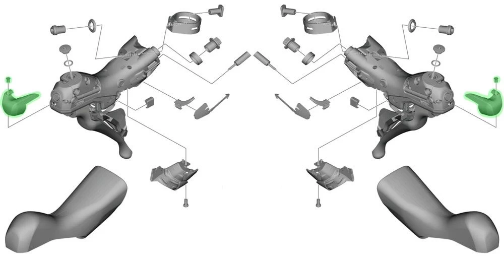 Shimano TIAGRA/GRX ST-4720/RX600 Name Plate Gear Shift Lever Spare Parts | Bike-Discount 4 Shimano TIAGRA/GRX ST-4720/RX600 Name Plate Gear Shift Lever Spare Parts | Bike-Discount - Image 4