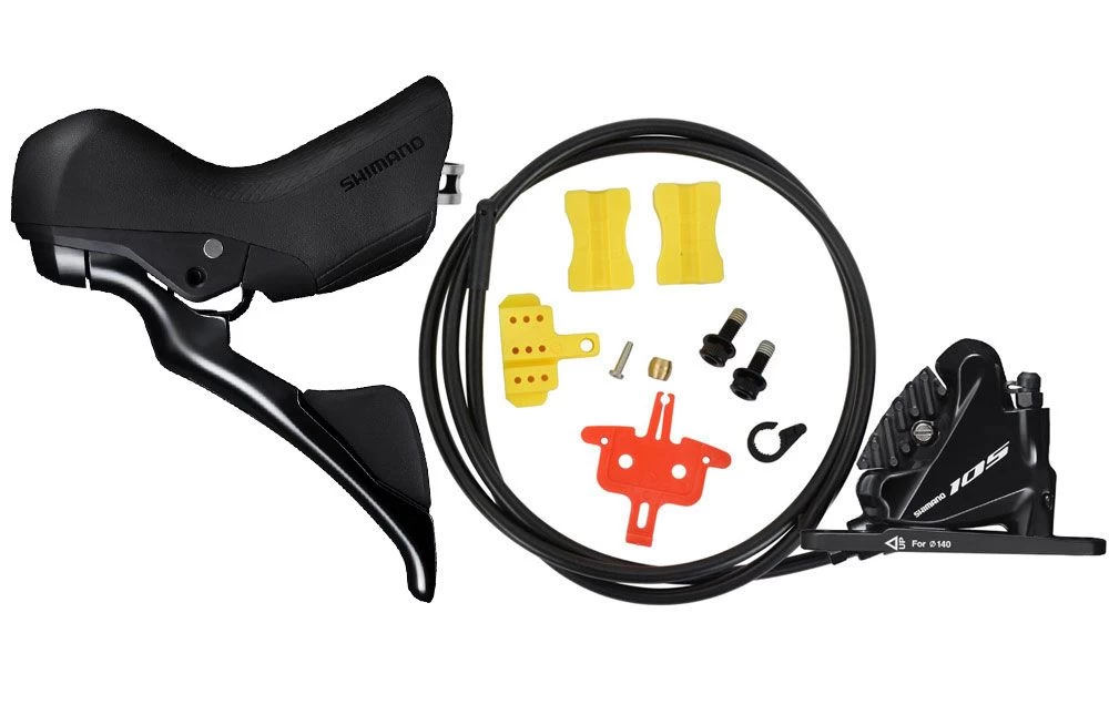 Shimano 105 ST-R7025+BR-R7070 2x11-speed Disc Brake Set Gear Shift Lever 2 X 11-speed | Bike-Discount 2 Shimano 105 ST-R7025+BR-R7070 2x11-speed Disc Brake Set Gear Shift Lever 2 X 11-speed | Bike-Discount - Image 2