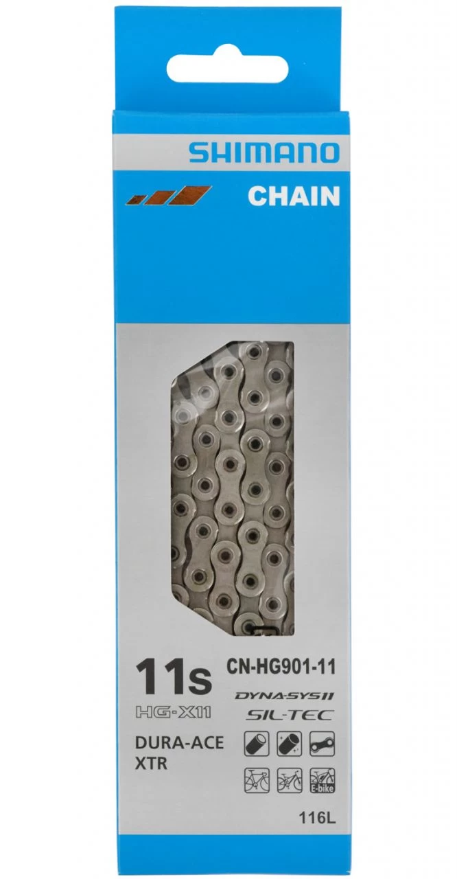 Shimano XTR / Dura-Ace Chain CN-HG901 11-speed 116 Links Chain 11-speed | Bike-Discount 1 Shimano XTR / Dura-Ace Chain CN-HG901 11-speed 116 Links Chain 11-speed | Bike-Discount