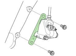 Shimano Flat-Mount Adapter For Front 140/160mm Rotor Disc Adaptors | Bike-Discount -Shimano Riding Shimano Adapter Flat Mount VR auf Flat Mount 140 160mm Y8N230000 c 1280x1280
