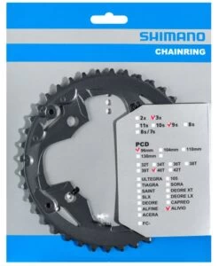 Shimano ALIVIO 9-speed Chainring For FC-M4000/M4050 9-speed | Bike-Discount -Shimano Riding Shimano Alivio 9 fach Kettenblatt FC M4000 M4050 20048354 f 1280x1280
