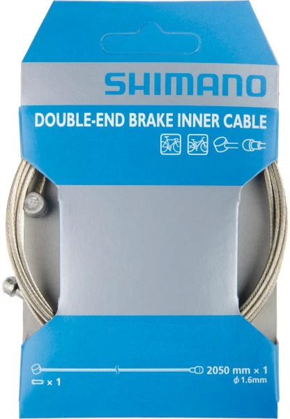 Shimano MTB/Road Steel Brake Inner Cable 1.6mm X 2050mm Brake Wires | Bike-Discount 1 Shimano MTB/Road Steel Brake Inner Cable 1.6mm X 2050mm Brake Wires | Bike-Discount