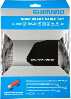 Shimano DURA ACE BC-9000 Polymer Brake Cable Set Brake Cable Sets | Bike-Discount -Shimano Riding Shimano Dura Ace BC 9000 Polymer Bremszugset grau d 1280x1280