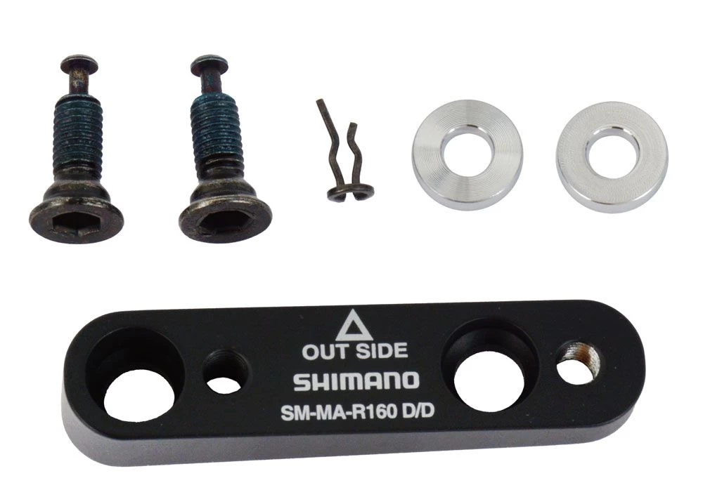 Shimano SM-MA-R160D/D Flat-Mount Adapter For Rear 160mm Rotor Disc Adaptors | Bike-Discount 1 Shimano SM-MA-R160D/D Flat-Mount Adapter For Rear 160mm Rotor Disc Adaptors | Bike-Discount