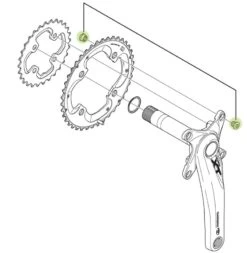 Shimano Chainring Bolts For FC-M785 Chainring Bolts | Bike-Discount -Shimano Riding Shimano Kettenblattschrauben FC M785 aussen Y1ML98010 c 1280x1280