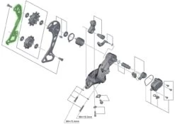 Shimano Deore XT M8000-GS Rear Derailleur Cage Plate -Shimano Riding Shimano Kettenleitblech Innen fur RD M8000 1280x1280