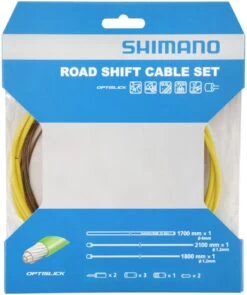 Shimano OT-SP41 OPTISLICK Road Shift Cable Set Gear Cable Sets | Bike-Discount 10 Shimano OT-SP41 OPTISLICK Road Shift Cable Set Gear Cable Sets | Bike-Discount -Shimano Riding Shimano OT SP41 OPTISLICK Rennrad Schaltzugset gelb e 1280x1280