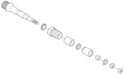 Shimano Pedal Axle Complete For XTR PD-M9000/9020 Right Pedals - Accessories | Bike-Discount -Shimano Riding Shimano Pedalachse komplett fur XTR PD M9000 9020 rechts Y46X98050 c 1280x1280