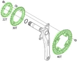 Shimano SLX M7000 Chainring For 22-30-40t Set -Shimano Riding Shimano SLX DEORE Kettenblatt FC M672 M622 M612 20036751 dtSvJn0b5xassc 1280x1280