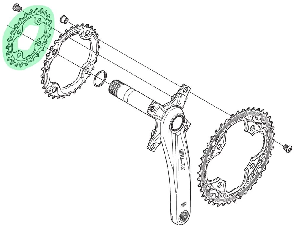 Shimano SLX M660-10 Outer Chainring 2 Shimano SLX M660-10 Outer Chainring - Image 2