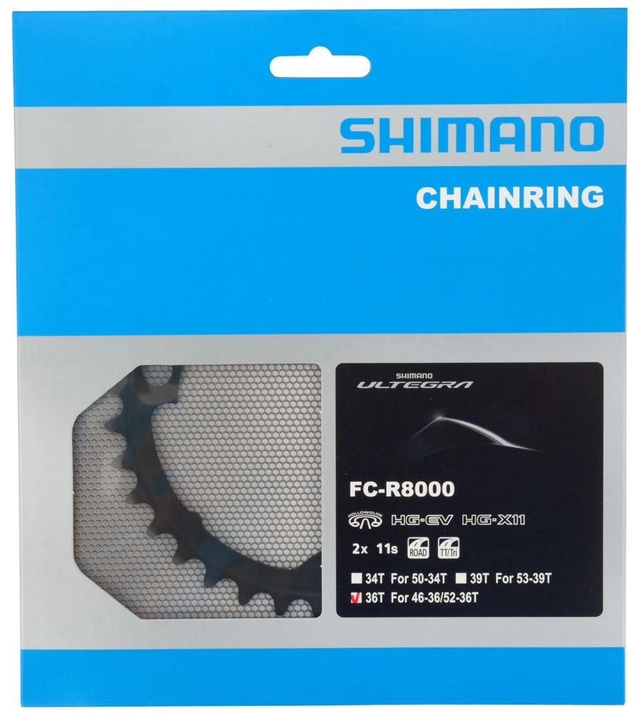 Shimano ULTEGRA Chainring For FC-R8000 52-46/36T (MT) Chainring 11-speed | Bike-Discount 4 Shimano ULTEGRA Chainring For FC-R8000 52-46/36T (MT) Chainring 11-speed | Bike-Discount - Image 4