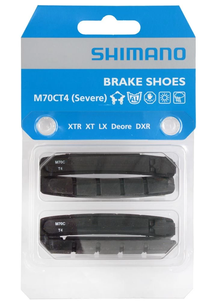 Shimano M70CT4 V-Brake Pads For XTR/XT/LX/DEORE (severe) V-Brakes - Brake Pads | Bike-Discount 2 Shimano M70CT4 V-Brake Pads For XTR/XT/LX/DEORE (severe) V-Brakes - Brake Pads | Bike-Discount - Image 2