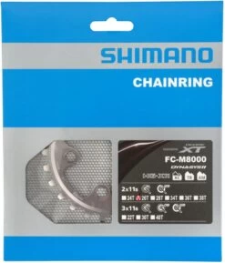 Shimano XT FC-M8000 2-speed Chainring 26T (BC) 11-speed | Bike-Discount 5 Shimano XT FC-M8000 2-speed Chainring 26T (BC) 11-speed | Bike-Discount -Shimano Riding Shimano XT 2 fach Kettenblatt FC M8000 26 Zahne BC Y1RL26000 b 1280x1280