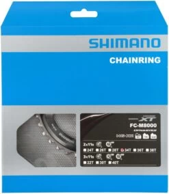 Shimano XT FC-M8000 2-speed Chainring 34T (BB) 11-speed | Bike-Discount -Shimano Riding Shimano XT 2 fach Kettenblatt FC M8000 34 Zahne BB Y1RL98070 c 1280x1280
