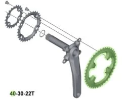 Shimano XT 3-speed Chainring For FC-M8000 40T (BA) 11-speed | Bike-Discount -Shimano Riding Shimano XT 3 fach Kettenblatt FC M8000 40 Zahne BA Y1RL98050 c 1280x1280