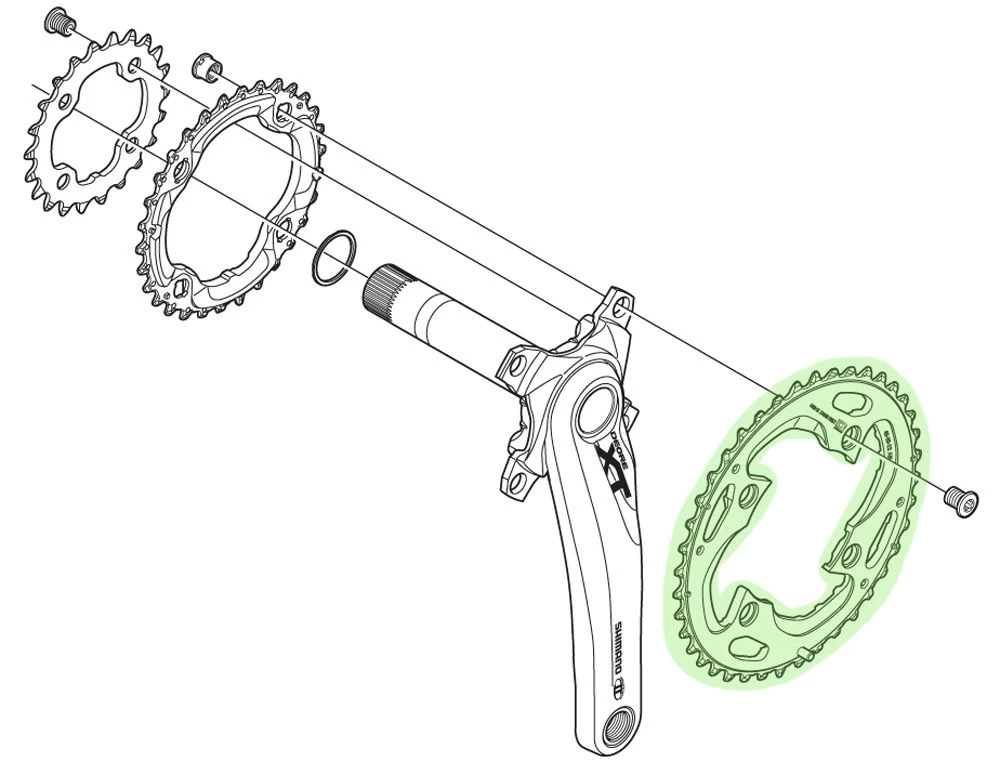 Shimano XT Chainring For FC-M780 42T (AE) 10-speed | Bike-Discount 2 Shimano XT Chainring For FC-M780 42T (AE) 10-speed | Bike-Discount - Image 2